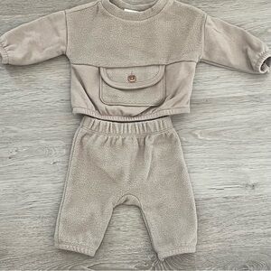 Cat & Jack Baby Two-Piece Set in Light Taupe